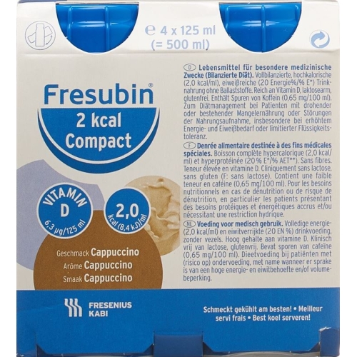 Fresubin 2 Kcal Compact Cappuccino Neu 4 Flasche 125ml buy online