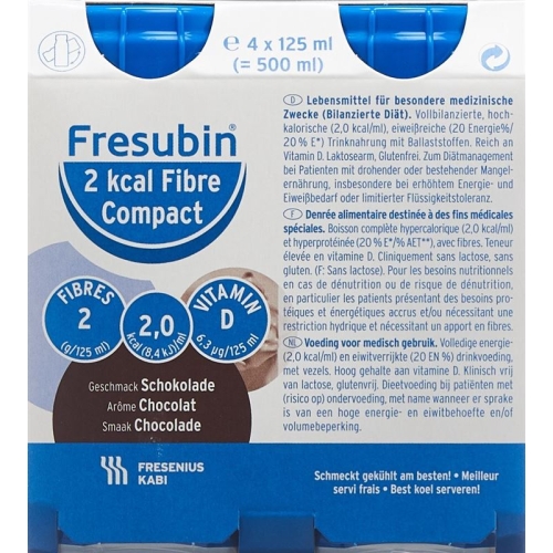 Fresubin 2 Kcal Compact Schokolade Neu 4 Flasche 125ml buy online