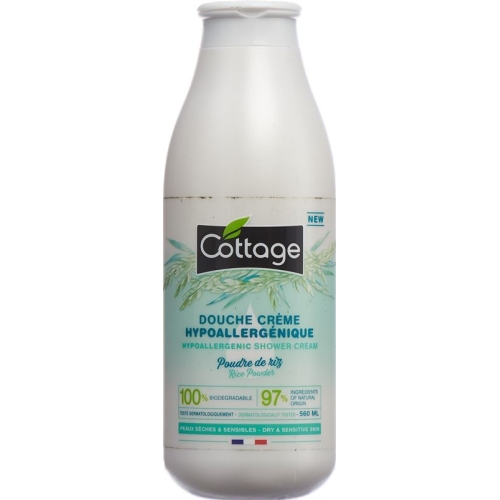 Cottage Duschcreme Hypoallergen Reispulver 560ml buy online