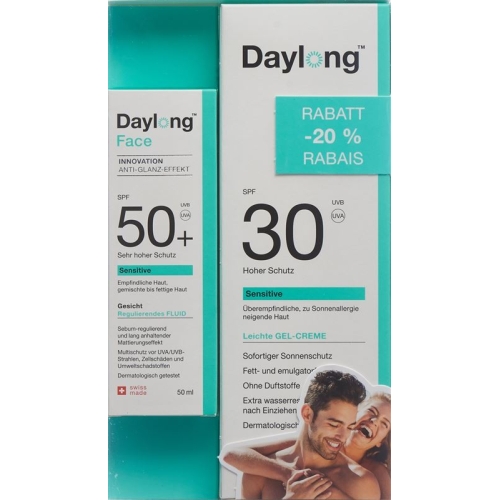 Daylong Sensitive Gel Cream 200ml + Sensitive Face Bottle 50ml buy online