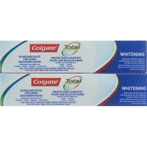 Colgate Total Plus Gesu Weiss Zahnpa Duo 2x 75ml buy online