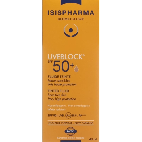 Isis Pharma Uveblock Fluide Teinte SPF 50+ Tube 40ml buy online