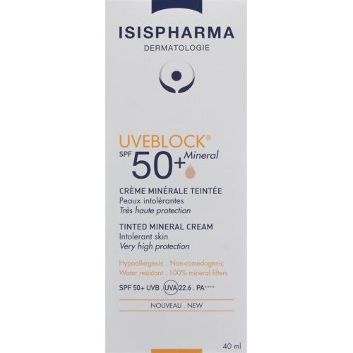 Isis Pharma Uveblock Mineral Teinte SPF 50+ 40ml buy online