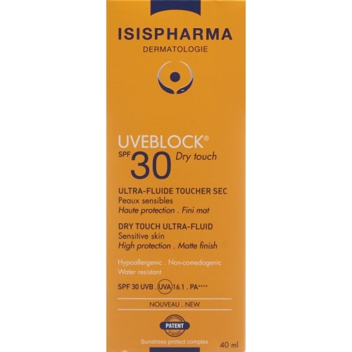 Isis Pharma Uveblock Dry Touch SPF 30 Tube 40ml buy online