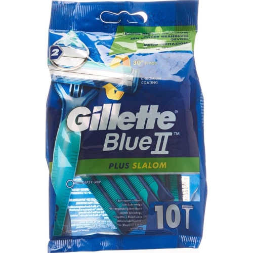 Gillette Blue II Plus Slalom disposable razors 10 pcs buy online