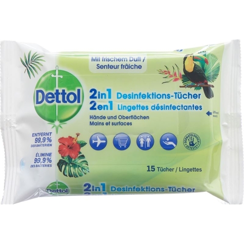 Dettol 2in1 Desinfektions-tücher 15 Stück buy online