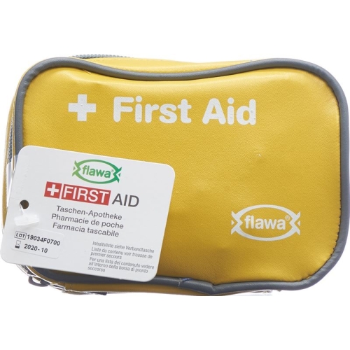 Flawa pocket pharmacy case light yellow buy online