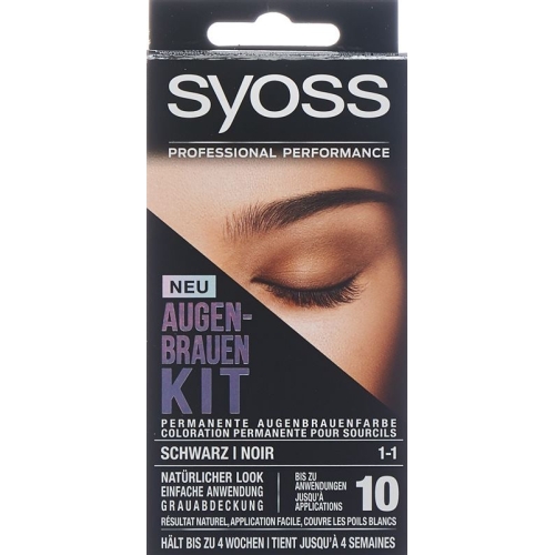 Syoss Augenbrauen-Kit Schwarz 10ml buy online