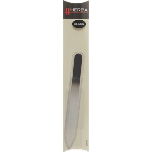 Herba glass nail file in case 14cm black buy online