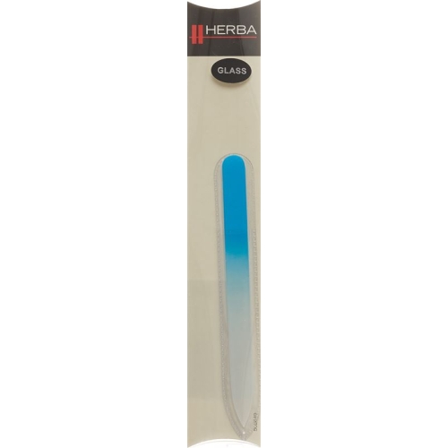 Herba glass nail file in case 14cm light blue buy online