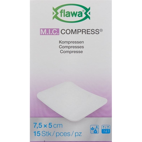 Flawa MIC compresses 7.5x5cm not sterile 15 pcs buy online