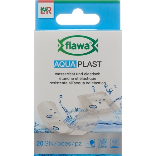 Flawa Aquaplast Pflasterstrips waterproof 2 sizes 20 pcs buy online