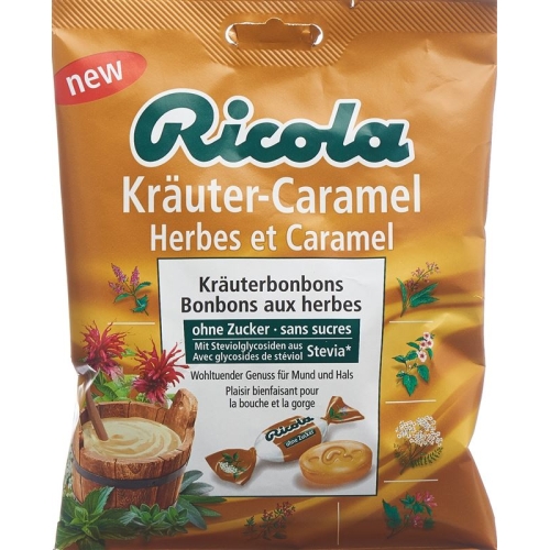 Ricola herbal Caramel without sugar with stevia Battalion 125 g buy online