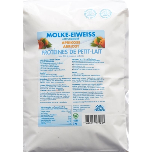 Biosana Molke Eiweiss Pulver Aprikose 2kg buy online