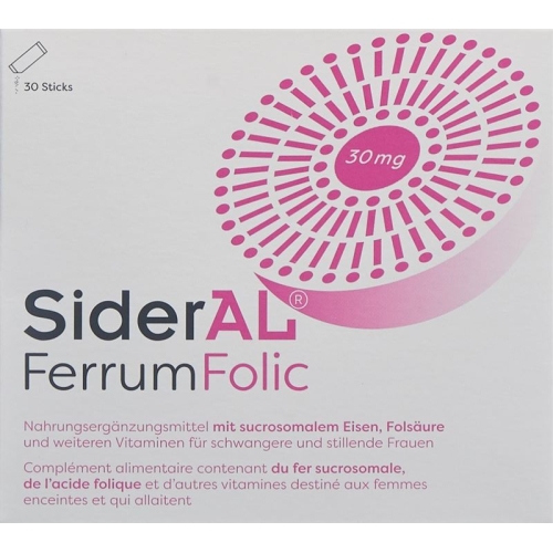 Sideral Ferrum Folic powder 30 sachets 1.6g buy online