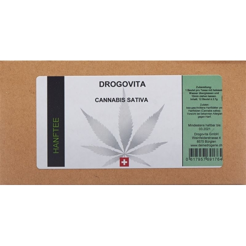 Drogovita Hanftee In Filterbeutel 12 Stück buy online