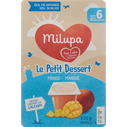 Milupa Le Petit Dessert Mango ab dem 6. Monat 6x 55g buy online