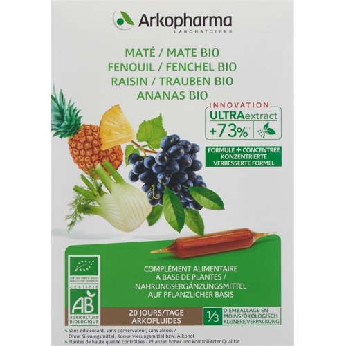 Arkofluide Ananas Mate Fench Weintr Bio 20x 10ml buy online