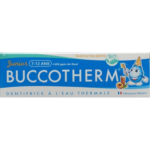 Buccotherm Zahnpasta 7-12j Eistee-Pfirs Bio 50ml buy online