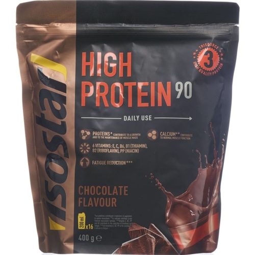 Isostar High Protein 90 powder chocolate bag 400g buy online