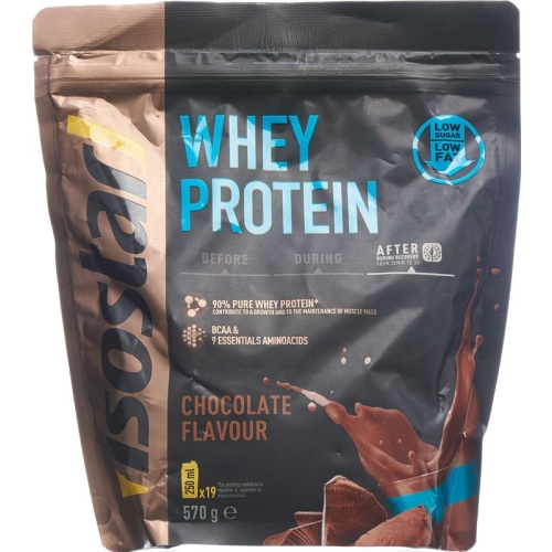 Isostar Whey Protein powder chocolate bag 570g buy online