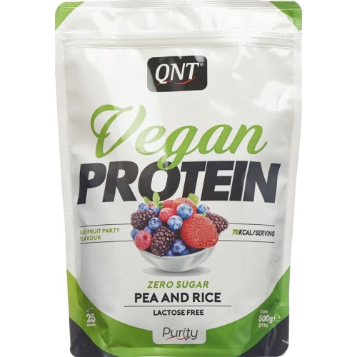 Qnt Vegan Protein Zero Sug-Lact Fr Red Fruit 500g buy online