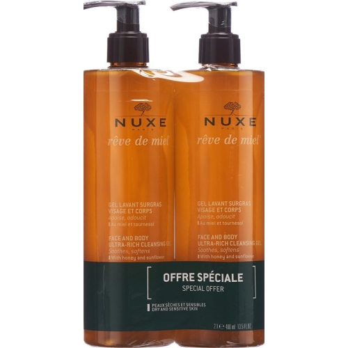 Nuxe Reve Miel Duo Gel Vis&corps 2x 400ml buy online