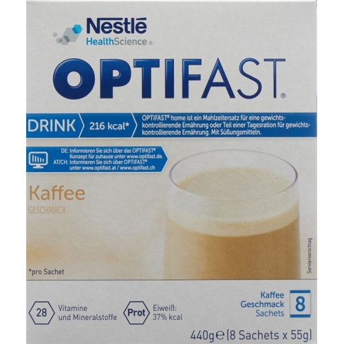 Optifast Drink Coffee 8 bags 55g buy online