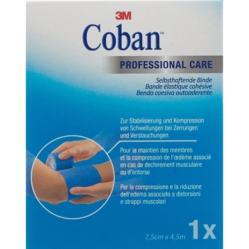 3M Coban Elastic Bandage Self Adhesive 7.5cmx4.5m Blue buy online