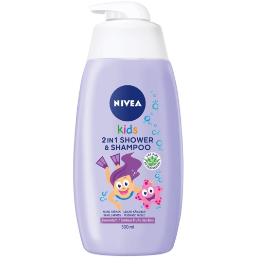 Nivea Kids 2in1 Shower & Shampoo Girl 500ml buy online