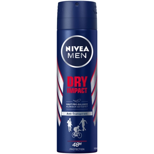 Nivea Male Deo Aeros Dry Impact (neu) Spray 150ml buy online