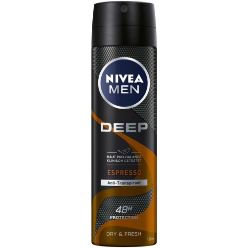 Nivea Male Deo Deep Aeros Espresso (n) Spray 150ml buy online