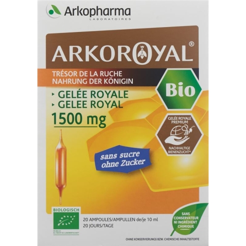 Arkoroyal Gelee Royale 1500mg Bio Oz 20x 10ml buy online