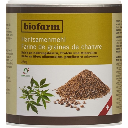 Biofarm Hanfsamenmehl Knospe Ch 250g buy online