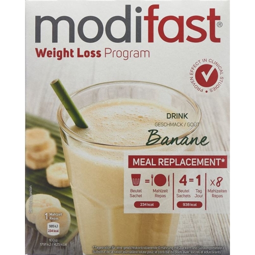 Modifast Programm Drink Banane 8x 55g buy online