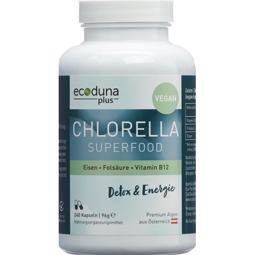 Ecoduna Plus Chlorella Kapseln Dose 240 Stück buy online