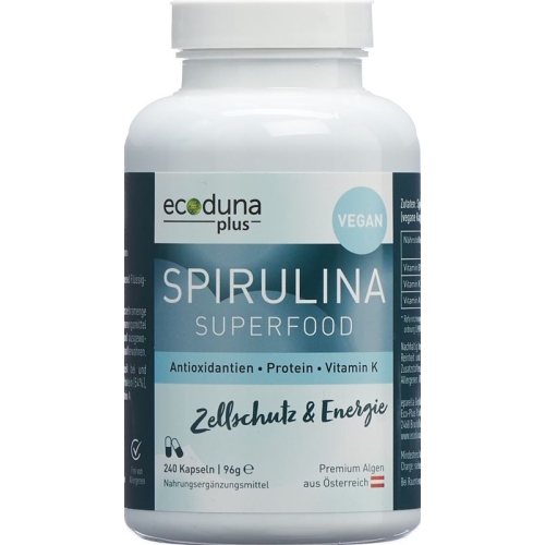 Ecoduna Plus Spirulina Kapseln Dose 240 Stück buy online