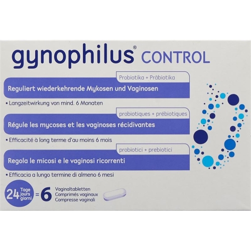 Gynophilus Control vaginal tablets 6 pieces buy online