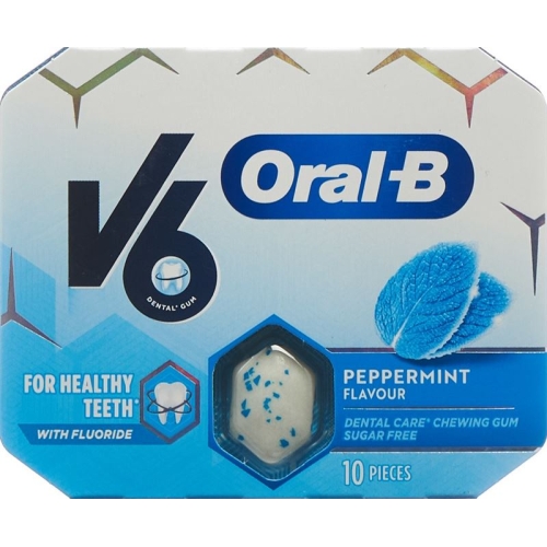 V6 Oralb Kaugummi Peppermint Blister 10 Stück buy online