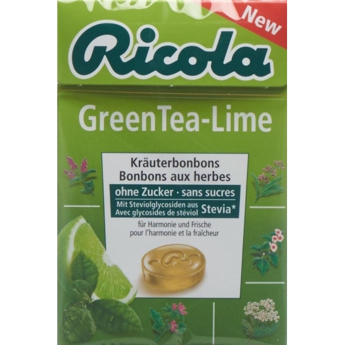 Ricola Greentea-Lime Oz M Stevia Box 50g buy online