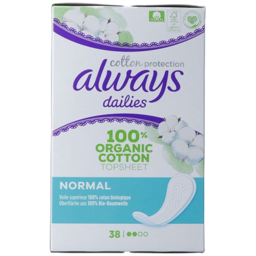 Always Panty liner Cotton Protection Normal 38 pieces buy online