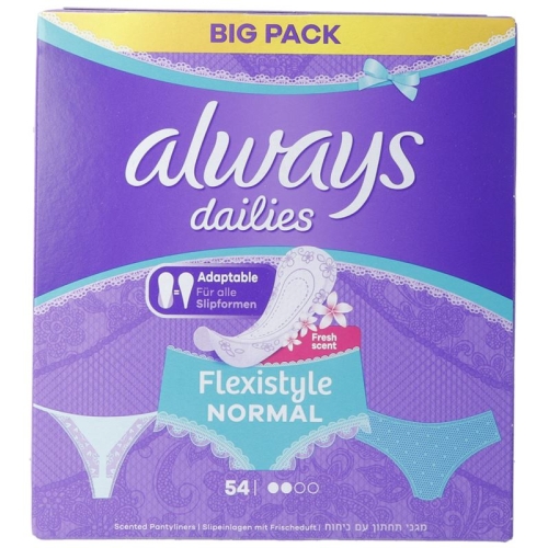 Always Panty Liner Fresh & Prot Normal Flexible 54 pieces buy online