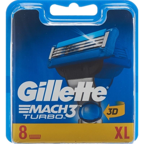 Gillette Mach3 Turbo 3D Systems blades 8 pcs buy online