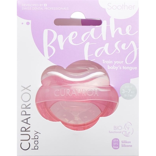 Curaprox pacifier gr0 pink single buy online