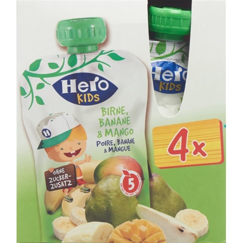 Hero Kids Smoothie Birne Ban Mango Quat 4x 120g buy online