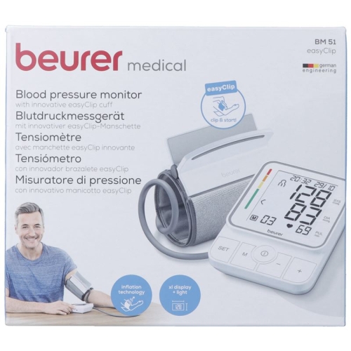 Beurer Easyclip Bm 51 upper arm blood pressure monitor buy online