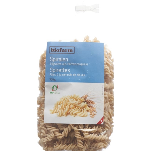 Biofarm Spiralen Hartweizen Ch Knospe 350g buy online