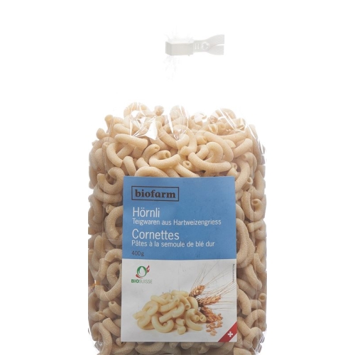 Biofarm Hörnli Hartweizen Ch Knospe 400g buy online