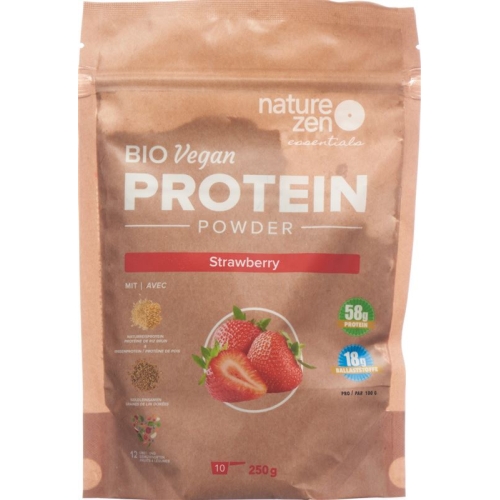 Nature Zen Ess Pfl Bio Proteinplv Erdbeere 250g buy online