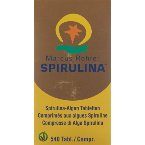 Spirulina Marcus Rohrer Tabletten Glasflasche 540 Stück buy online